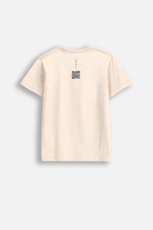 COCCODRILLO krekls ar īsām piedurknēm EVERYDAY UNISEX A, krēmveida, WC5143202VUA-002-152, 152 cm 