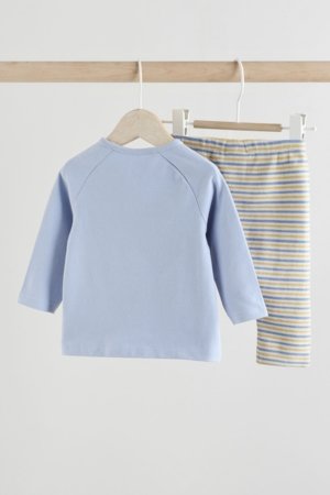 NEXT t-krekls ar garām piedurknēm un legingi, E81366, 80-86