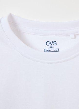 OVS t-krekls ar garām piedurknēm, balti, 140 cm, 002073861 