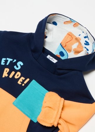 OVS džemperis ar kapuci, zils, , 001974092 