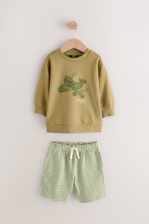 NEXT džemperis un šorti, E60686, 62-68 cm