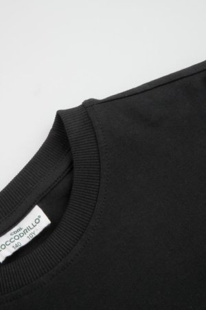 COCCODRILLO t-krekls ar īsam piedurknēm, melni, cm 