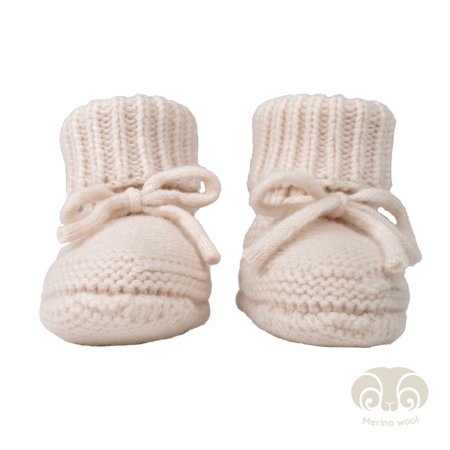LODGER merino vilnas apava, birch, beige, 0-6m., SLM 599_0-6 