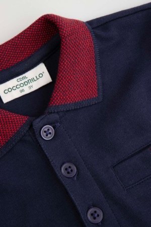 COCCODRILLO marškinėliai, mėlyni, ZC5143501EBB-015-086, 86 cm 