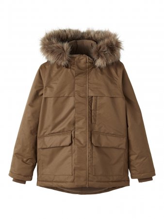 NAME IT ziemas jaka SNOW05, brūna, 146 cm, 13202212 13202212