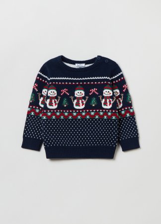 OVS BOY9-36M TRICOT 2H 30-36 BLUE 001916272