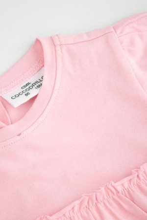 COCCODRILLO bodijs ar īsam piedurknēm, rozā, izmērs 