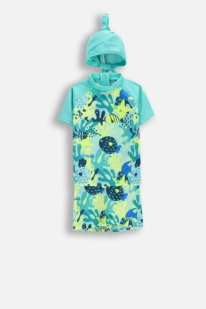 LEMON peldkostīms un cepure, zaļa, WL6376801SWB-022-092, 92 izmērs 