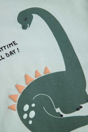 COCCODRILLO t-krekls ar garām piedurknēm, zali, WC6143103HBN-031-080, 80 izmērs 