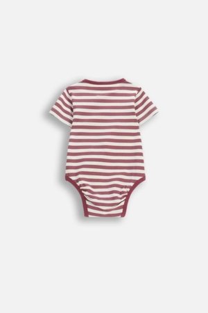 COCCODRILLO bodijs ar īsam piedurknēm, ķiršu krāsa, WC6112203SUN-017-062, 62 izmērs 