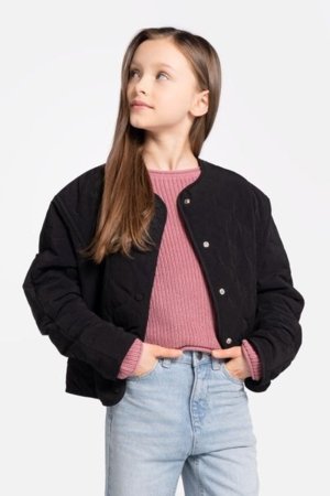 COCCODRILLO jaka OUTERWEAR GIRL JUNIOR, melns, WC5152706OGJ-021-164, 164 cm 