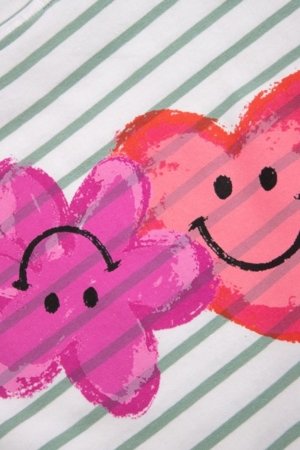 COCCODRILLO t-krekls ar garām piedurknēm, balti, cm 