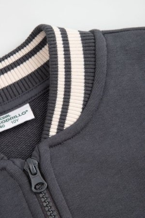 COCCODRILLO džemperis ar rāvējslēdzēju, pelēks, WC6132201HGJ-020-152, 152 cm 