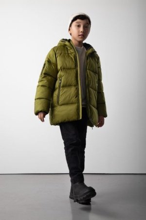 COCCODRILLO jakete OUTERWEAR BOY JUNIOR, zaļš, cm