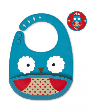 SKIP HOP silikona lacīte Zoo Fold & Go Owl 232200 