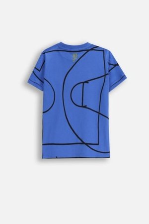 COCCODRILLO t-krekli ACADEMY BOY JUNIOR, zils, cm 