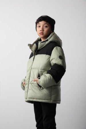 COCCODRILLO jakete OUTERWEAR BOY JUNIOR, zaļš, cm