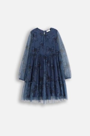 COCCODRILLO kleita FABOLOUS GIRL JUNIOR, zils, ZC5128101FGJ-015-152, 152 cm