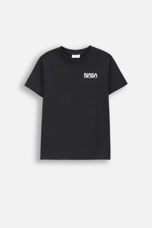 COCCODRILLO t-krekls ar īsam piedurknēm, melni, izmērs 