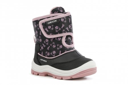 GEOX ziemas zābaki, melni/rozā, 20 izmērs, B263WG-050MN-C9231 B263WG-050MN-C9231-2