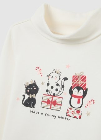 OVS t-krekls ar garām piedurknēm un augsto apkakli, cm, 002498256 