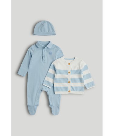 MOTHERCARE kombinezons, džemperis un cepurīte, AV42801 80 cm 