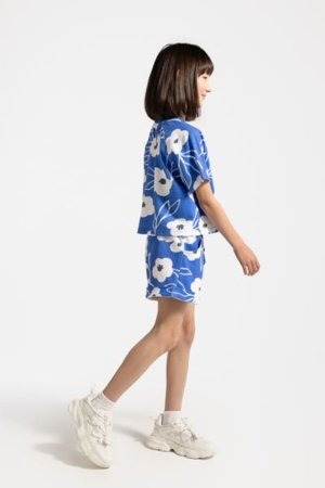 COCCODRILLO šorti FLOWER PARADISE GIRL JUNIOR, zils, WC5121401FGJ-032-164, 164 cm 