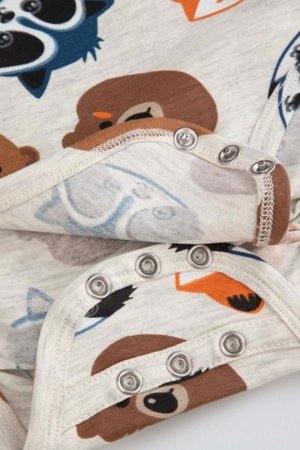 COCCODRILLO smilšu dzenītis FOREST FRIENDS BOY NEWBORN, pelēks, cm 