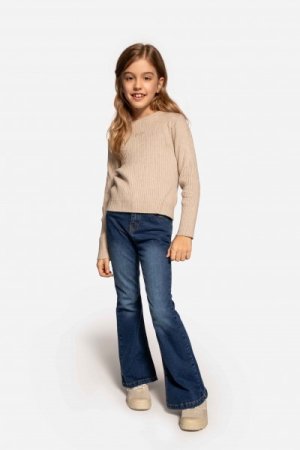 COCCODRILLO bikses JEANS COLLECTION GIRL, tumši zilas,  ZC3123105JCG-015 ZC3123105JCG-015-128