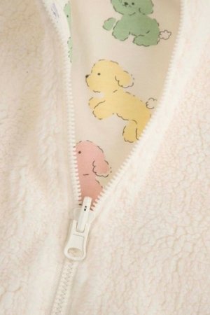 COCCODRILLO džemperis HAPPY PUPPY GIRL NEWBORN, krēmveida, ZC5132601HGN-002-086, 86 cm 