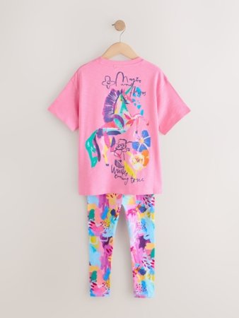 NEXT t-krekls ar īsam piedurknēm +legini, G06197, 134 cm 