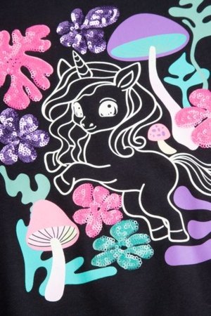 COCCODRILLO t-krekls RAVE GIRL KIDS, melns, cm 