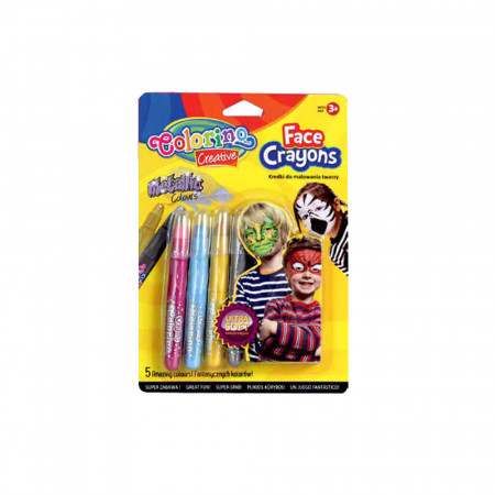 COLORINO CREATIVE Sejas krītiņi metāliskas krāsas  5 gab., 80054PTR 80054PTR