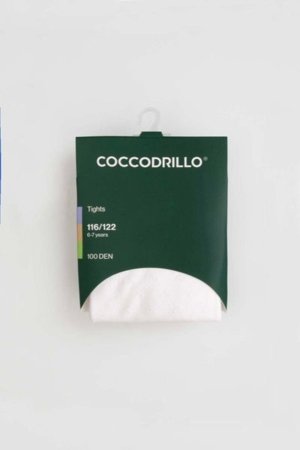 COCCODRILLO zeķubikses TIGHT VISCOSE, balts, ZC5380701TVP-001-092, 92/98 cm 
