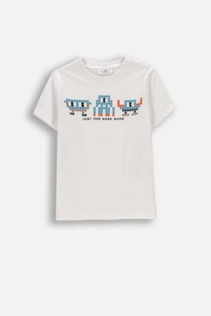 COCCODRILLO t-krekls ar īsam piedurknēm, balti, WC6143204MBK-001-116, 116 cm 