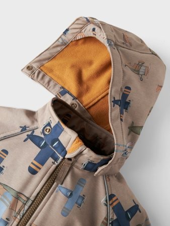 NAME IT virsdrēbes ALFA SOFTSHELL, brūns, 13228605, izmērs 