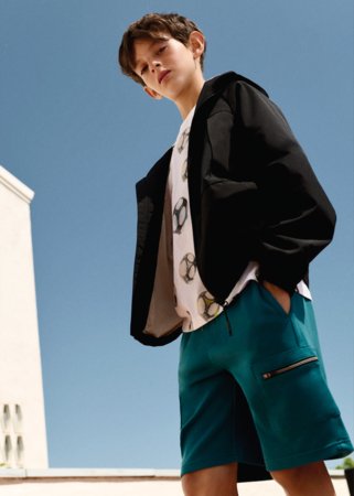 MAYORAL šorti, aqua, 6.219-38, 152  cm 