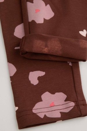 COCCODRILLO leggingi CRAFT PUNK GIRL KIDS, brūns, ZC5122102CGK-018-104, 104 cm