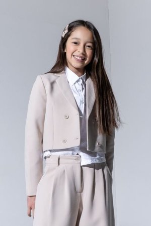 COCCODRILLO jaka ELEGANT JUNIOR GIRL, krēmveida, WC5138101EJG-003-164, 164 cm 