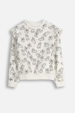 COCCODRILLO t-krekls FROSTING PUDDLE GIRL KIDS, krēmveida, cm