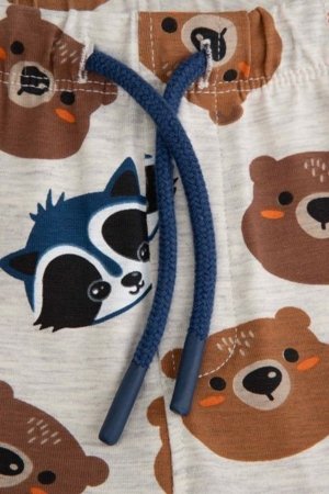 COCCODRILLO legingi FOREST FRIENDS BOY NEWBORN, pelēks, ZC5122102FBN-019-086, 86 cm 