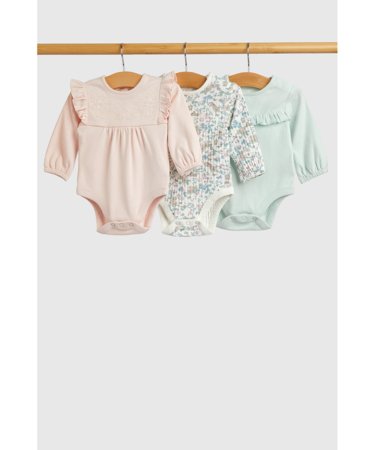 MOTHERCARE bodijs ar garām piedurknēm 3 gab., IF479 74 