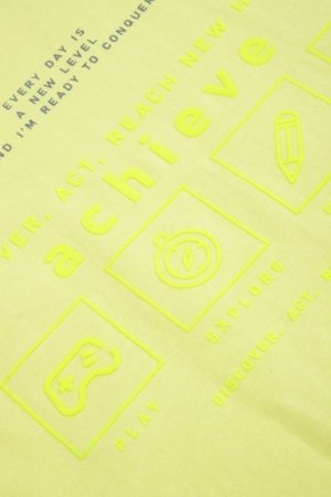 COCCODRILLO t-krekls ar īsam piedurknēm, dzelteni, WC6143203NBJ-004-164, 164 cm 