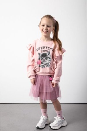 COCCODRILLO džemperis CRAFT PUNK GIRL KIDS, rozā, ZC5132101CGK-033-110, 110 cm