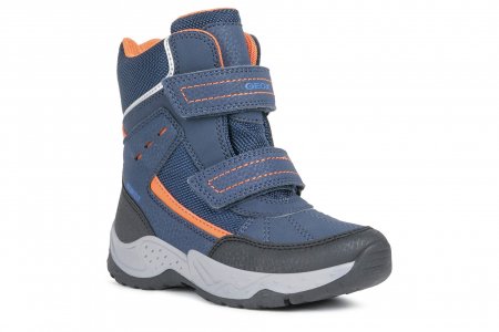 GEOX ziemas zābaki, tumši zili/oranži, J04CEB-0CEFU-C0820 J04CEB-0CEFU-C0820