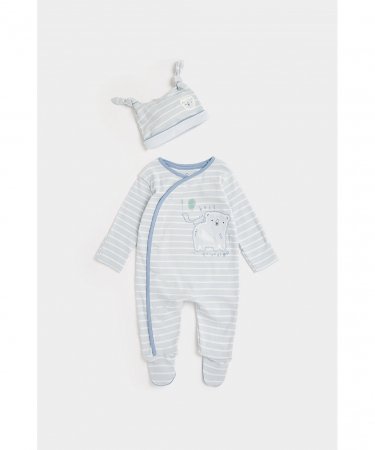 MOTHERCARE zīdaiņu kombinezons + cepure, CB757 606310