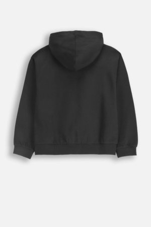 COCCODRILLO džemperis ar rāvējslēdzēju ar kapuci, melns, izmērs 