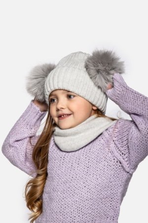 BROEL cepure ACCESSORIES WINTER GIRL, pelēka,  ZB3364307AWG-019 