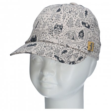 TUTU cepure ar nagu, bēša/melna, 3-006577, 52/56 cm 3-006577 beige/black