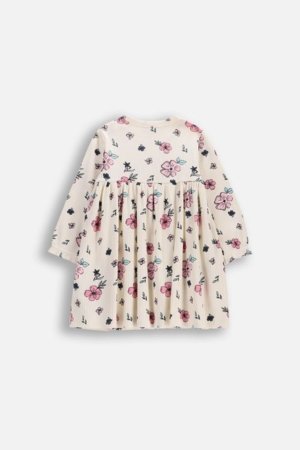 COCCODRILLO kleita ar garām piedurknēm, krēmkrāsa, izmērs 